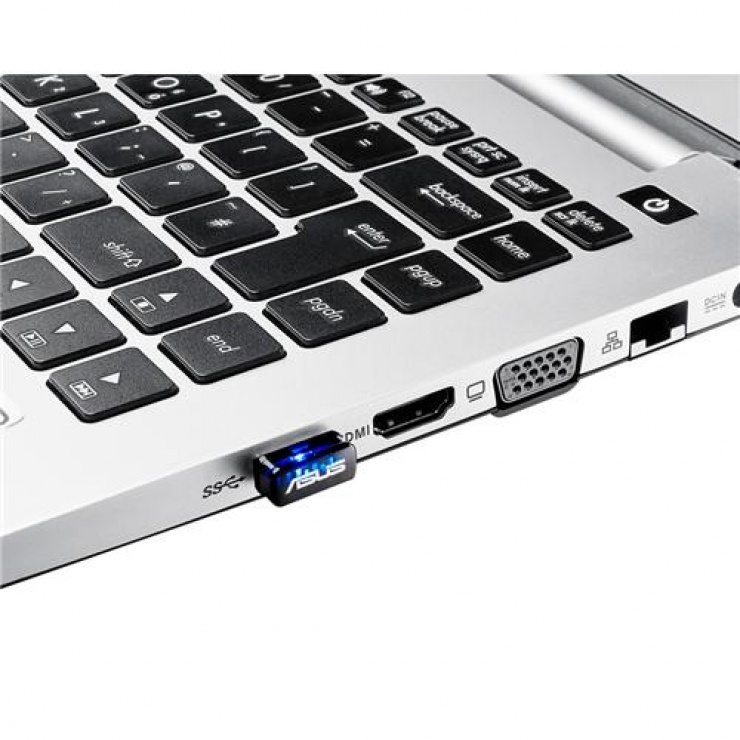 Imagine Placa de retea USB Nano 150 Mb/s, ASUS USB-N10 NANO
